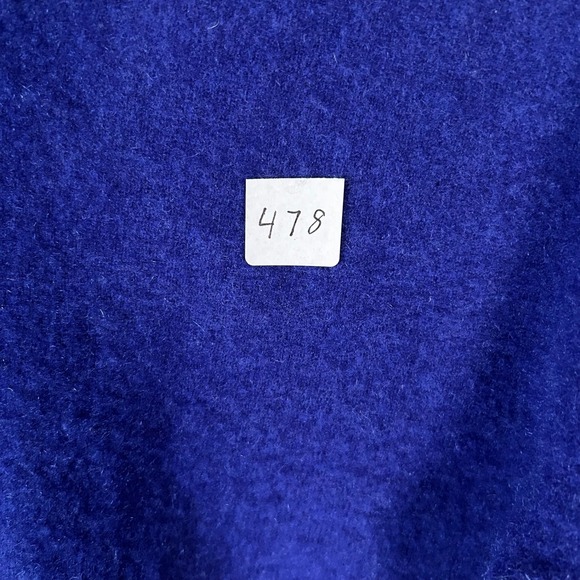 Alan Flusser Mens Blue 100% Cashmere 2 Ply V-Neck Sweater Size Large - Picture 6 of 6